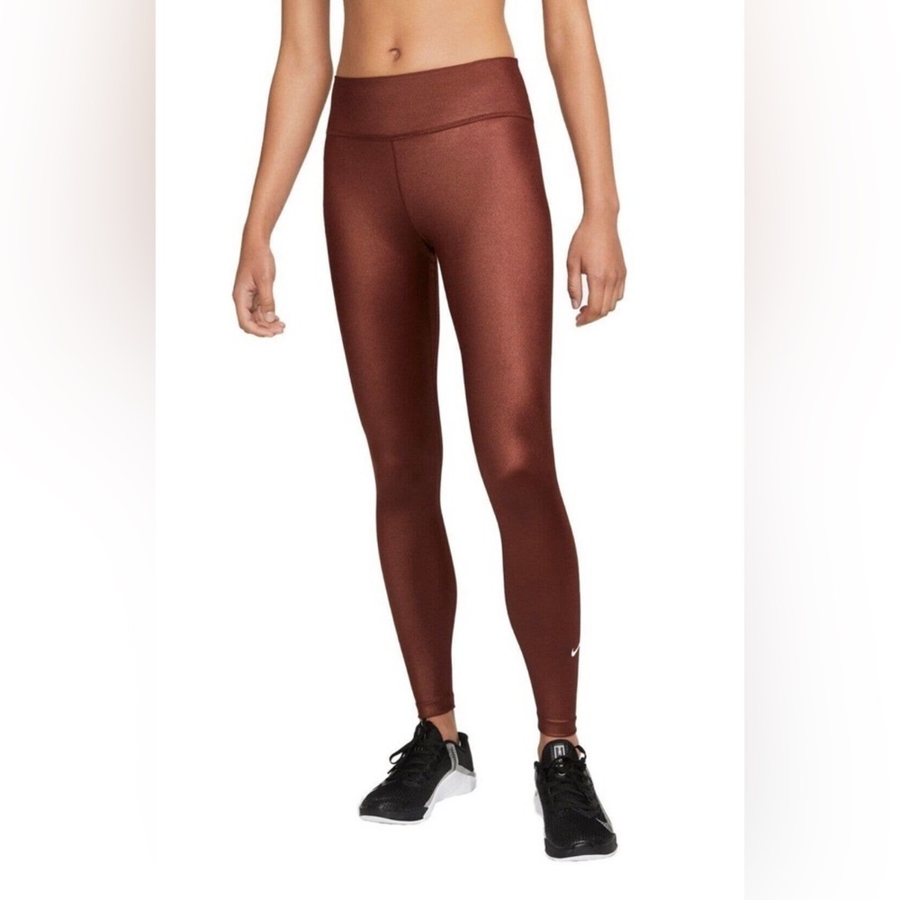 Nike Copper/Brown High-Rise Leggings